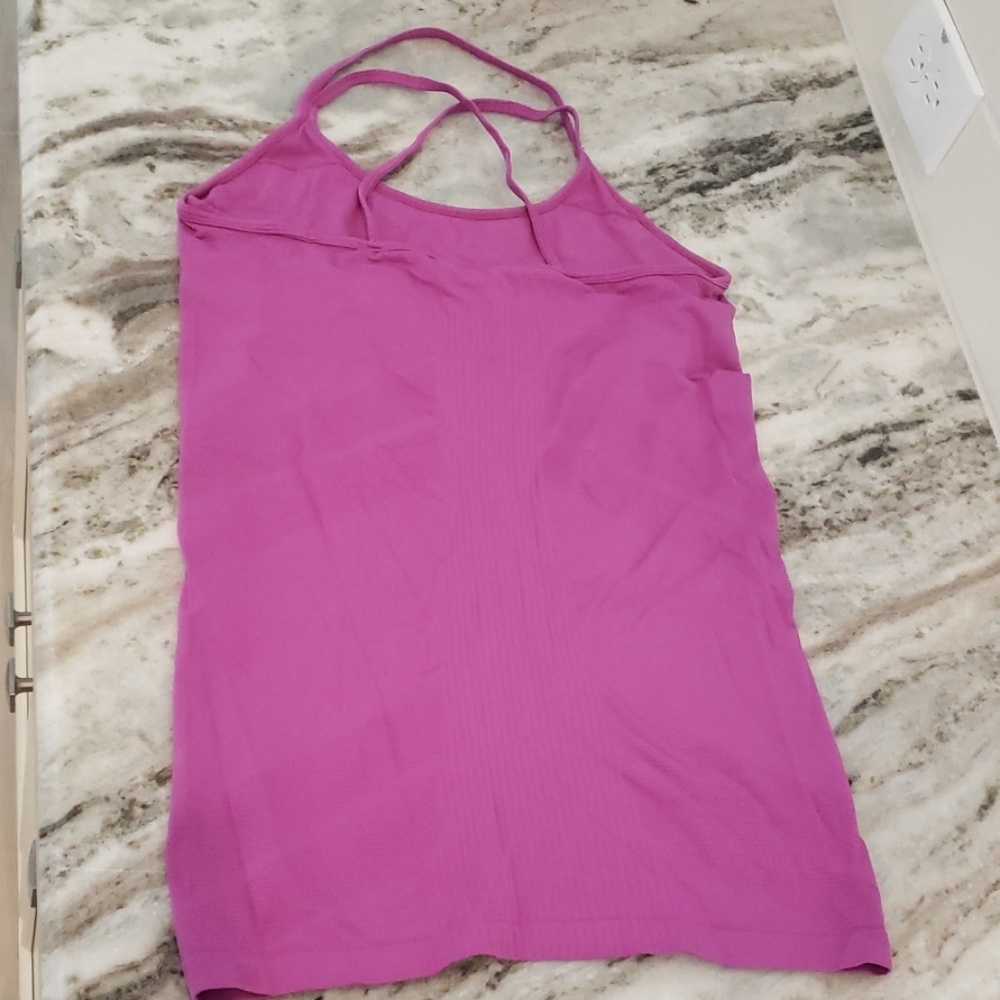 Purple sports bra+tank all in one